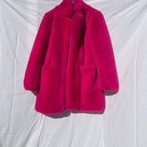 Apparis Fuchsia Sophie Faux Fur Coat